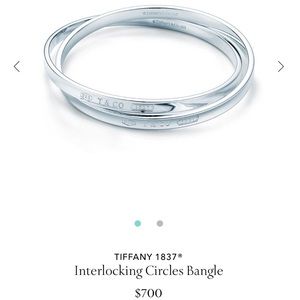 Tiffany & Co Sterling Silver Interlocking Bangles